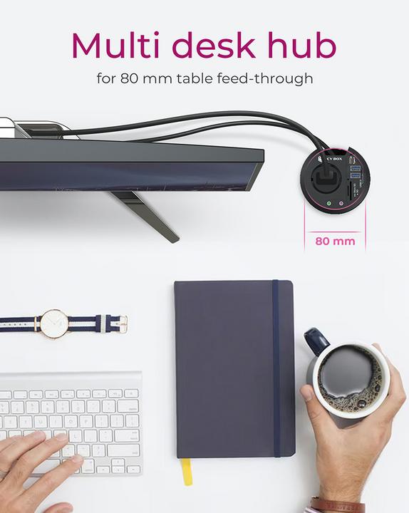 Produktbild Icy Box IB-HUB1430-CR (USB-C, 3 Ports)