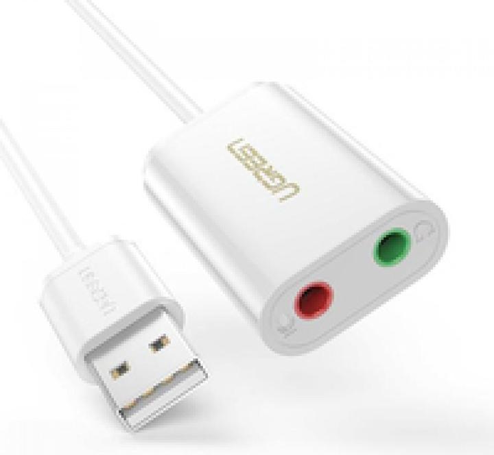 Actual product image Ugreen External USB sound card for headphones, speakers, headsets (USB)
