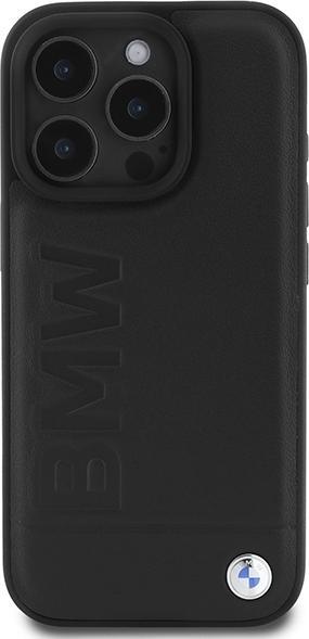 Immagine prodotto BMW BMHMP16XSLLBK Custodia rigida per iPhone 16 Pro Max 6,9" in pelle con timbro a caldo MagSafe (Apple iPhone 16 Pro Max)