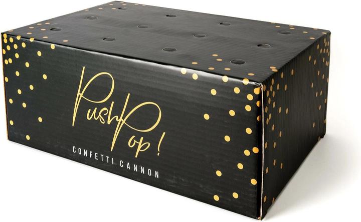 Actual product image Partydeco Confetti Cannon Push Pop Ø 8 mm, 1 piece, Multicolor