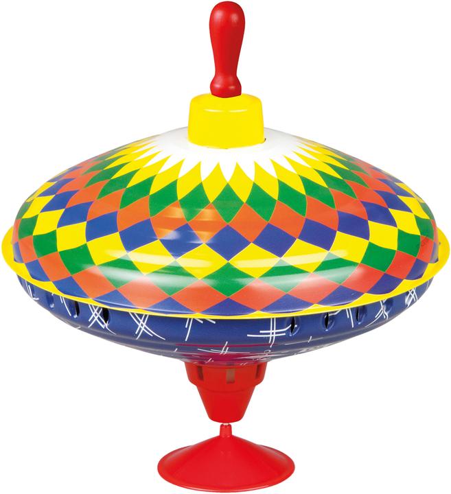 Produktbild Simm Spielwaren Kreisel auf verziertem Ständer 19 cm