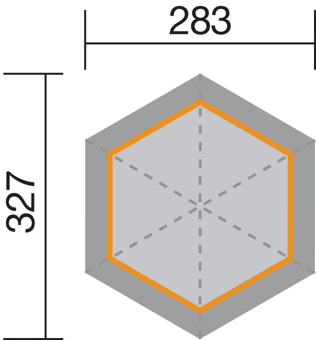 Produktbild Weka Holzbau Pavillon mit Fussboden (283 cm, 327 cm)
