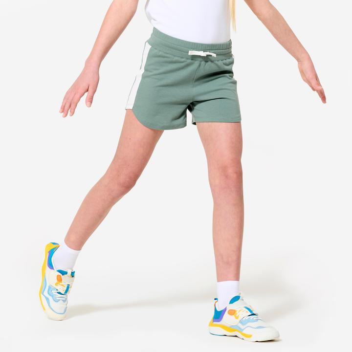 Actual product image Domyos Shorts Mädchen Baumwolle - grün (10, 11, 12)
