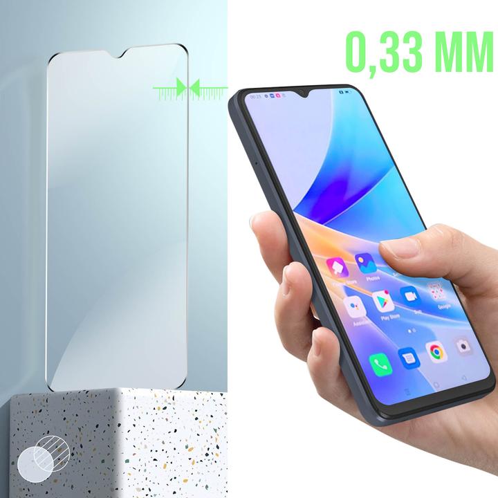 Actual product image Avizar 9H hardness glass display protection film (1 Piece, Realme C33)