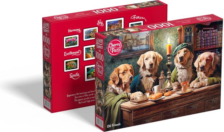 Actual product image Cherry Pazzi Puzzle 1000 pieces - Old Friends (1000 pieces)