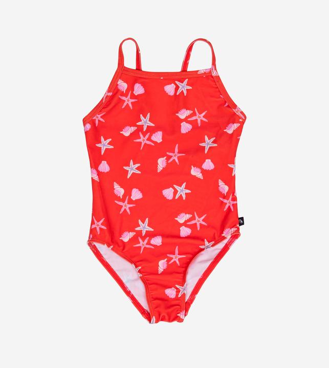 Nabaiji Badeanzug Baby/Mädchen - Print Muscheln rot