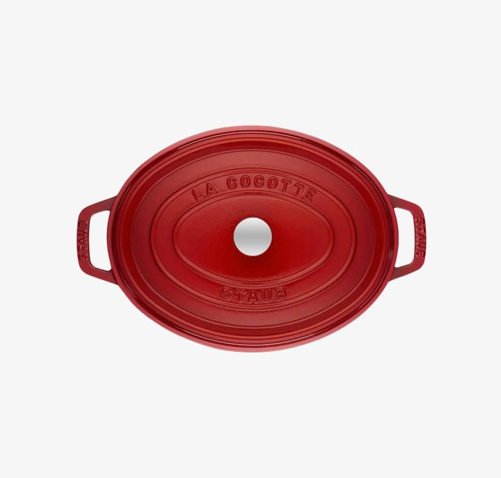 Actual product image Staub Roaster oval cherry red (23 cm, Casserole + Stewpot, Cast iron, Enamel)