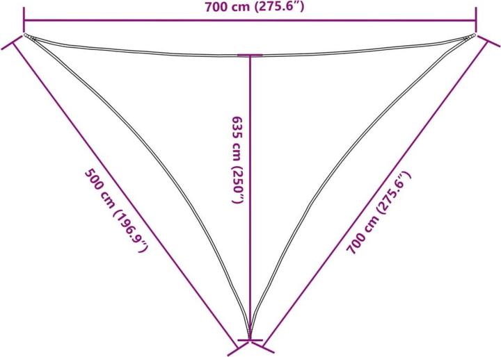 Actual product image VidaXL Awning (500 x 700 x 700 cm)
