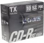 Produktbild Think Xtra Pack De 10 Cdr Tx Slimcase Vitesse X52 700Mo