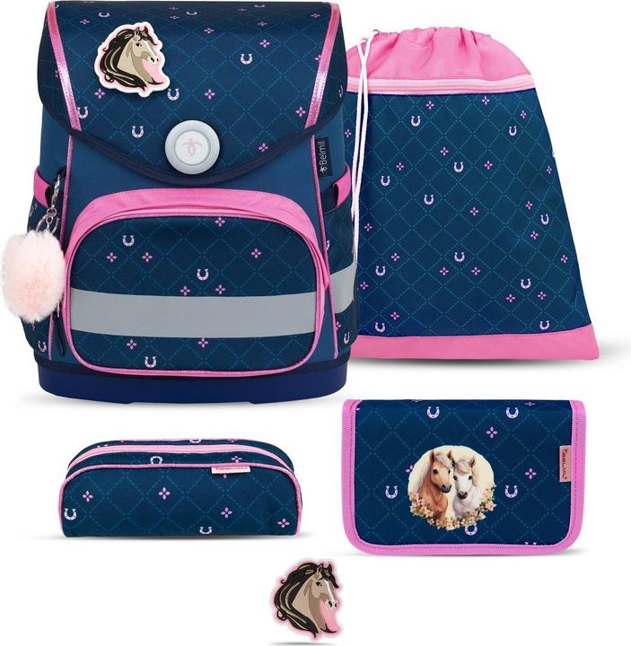 Immagine prodotto Belmil COMPACT Schulrucksack-Set Meet your Horses (19 l)