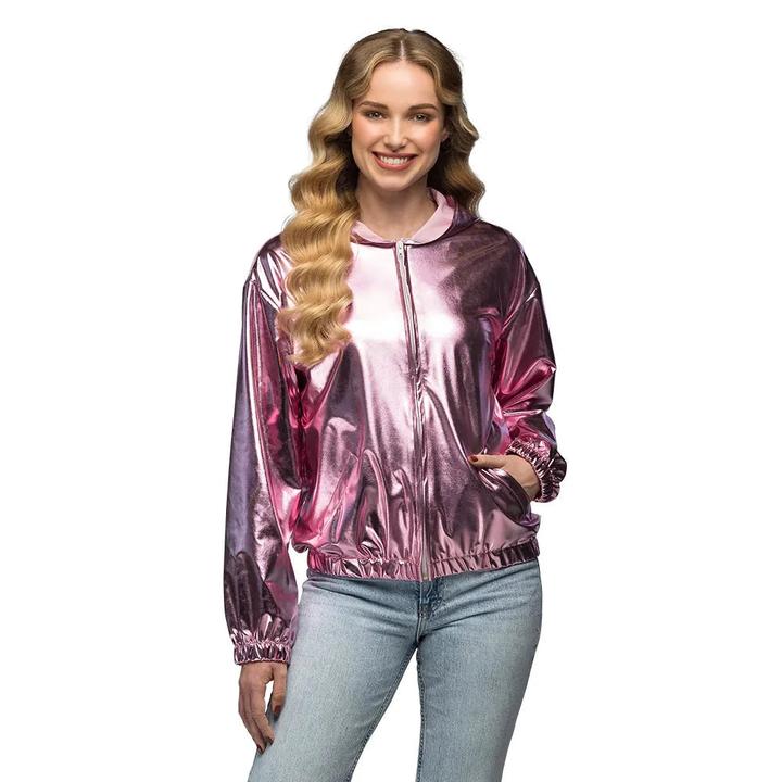Immagine prodotto Boland 80er Jahre Metallic Rave Jacke Rosa (M)