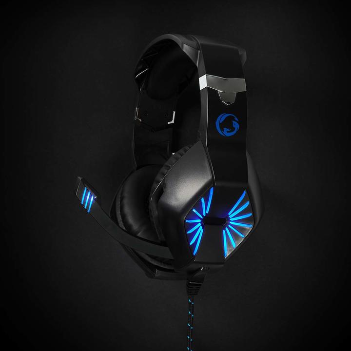 Produktbild Nedis Gaming Headset | Über Ohr | Stereo | USB Type-A / 2x 3.5 mm | Klappbarer Mikrofon | 2.20 m | L (Kabelgebunden)