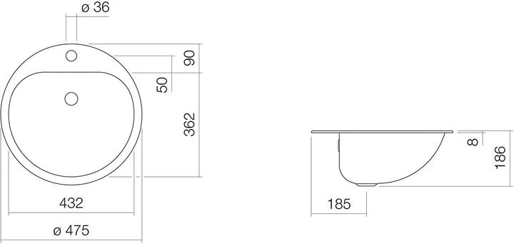 Immagine prodotto Alape EW3 Lavabo (3400 mm, 3970 mm)