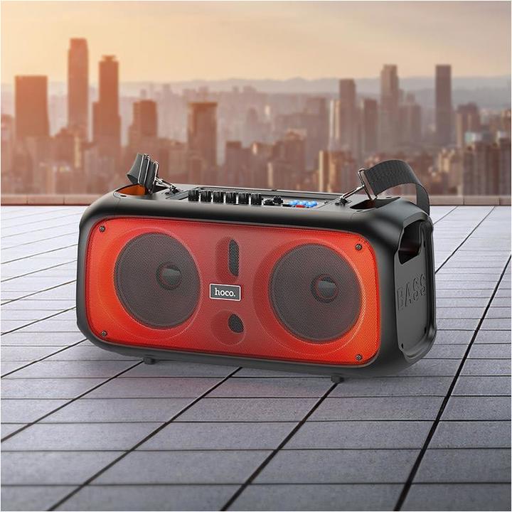 Actual product image Hoco BS54 Party Bluetooth Speaker incl. Microphone (3 h, Rechargeable battery operated)