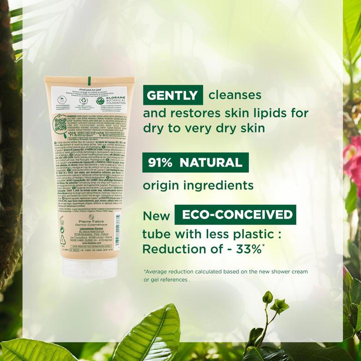 Image du produit Klorane Crème de douche à la fleur de Cupuaçu (200 ml)