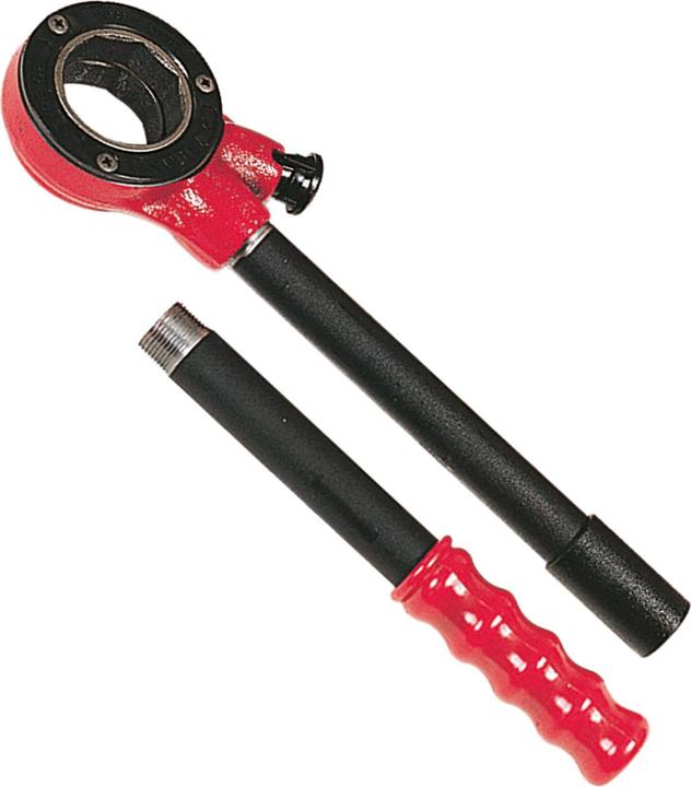 Set con un braccio, una guida e un cricchetto per rubinetti con teste intercambiabili