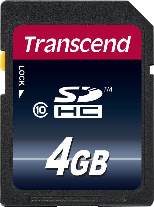 Image du produit Transcend SDHC 200x (4 Go, SDHC, U1, UHS-I)