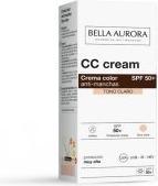 Actual product image Bella Aurora CC CREAM anti-manchas tono claro SPF50+ 30 ml (Sun cream face, SPF 50+, 30 ml, 70 g)