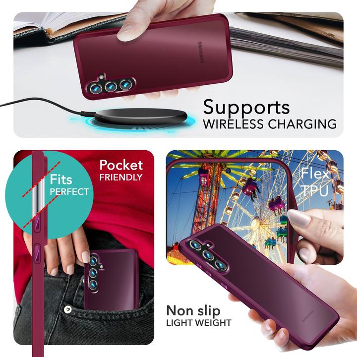 Immagine prodotto Nalia Copertura ibrida semitrasparente con cornice protettiva (Samsung Galaxy S24+)