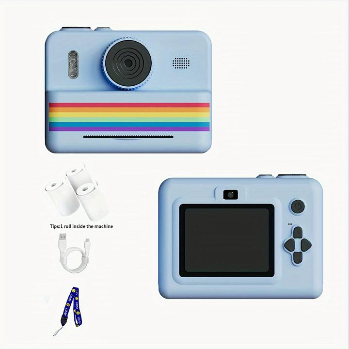 Actual product image Activity Board Digital HD selfie camera for children with 7.11 cm IPS screen - waterproof, rechargeable via