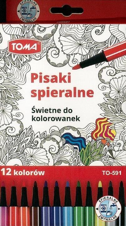 Produktbild TOM TOMA waschbare Marker 12 Farben (Mehrfarbig)