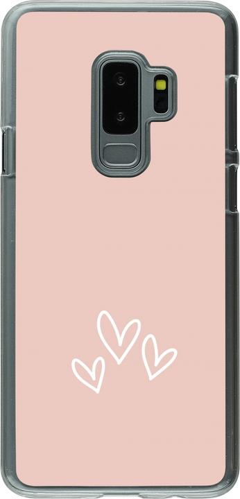 Produktbild PhoneLook Hülle transparent Valentine 2023 three minimalist hearts (Samsung Galaxy S9+)