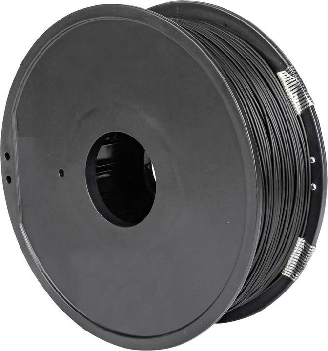 Actual product image Renkforce RF-5167482 PLA-LW Light Weight Filament PLA 1.75 mm 1 kg Black (mat (PLA, 1.75 mm, 1000 g, Black)