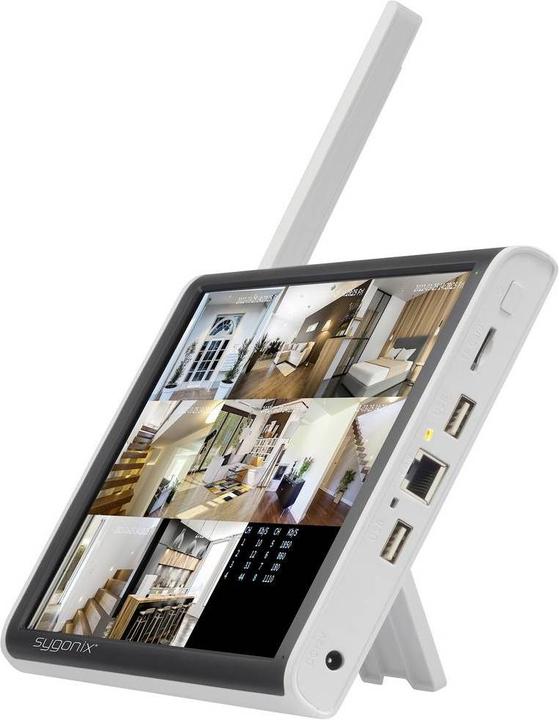 Actual product image Sygonix SY-5046554 Wireless Surveillance Camera Set 8-Channel with 1 Camera 1920 x 1080 Pixel 2.4 (1920 x 1080 Pixels)