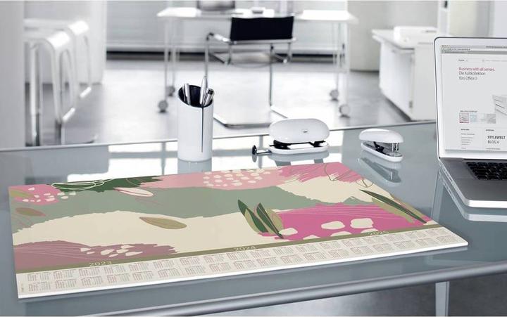Produktbild Sigel Schreibtischunterlage Abstract Leaves mehrfarbig 30 Blatt (595 x 410 mm)