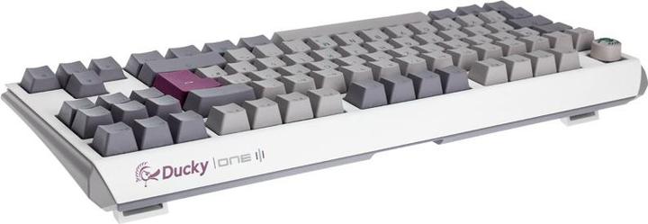 Produktbild Ducky One 3 Mist Grey TKL Gaming Tastatur, RGB LED - MX-Blue (DE, Kabelgebunden)