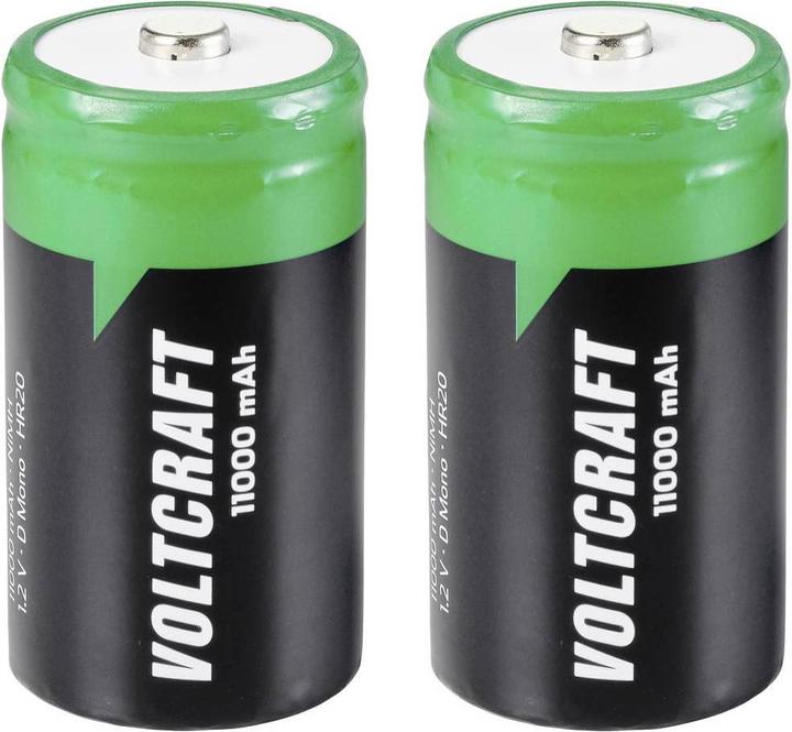 Produktbild Voltcraft HR20 Mono D -Akku NiMH 11000 mAh 1.2 V 2 St. (2 Stk., D, 11000 mAh)