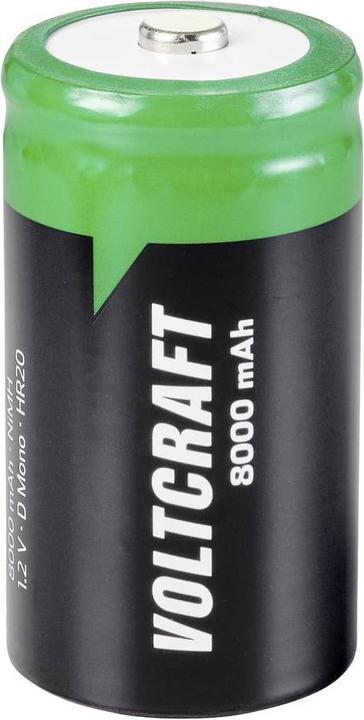 Produktbild Voltcraft HR20 Mono D -Akku NiMH 8000 mAh 1.2 V 1 St. (1 Stk., D, 8000 mAh)