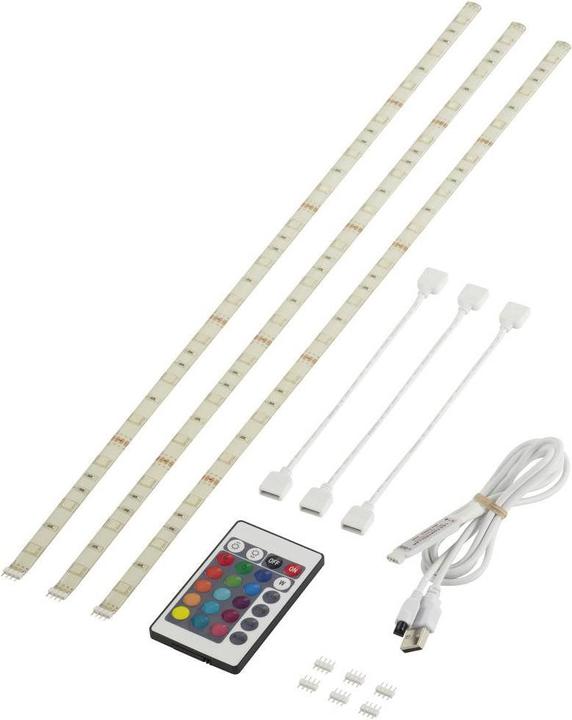 Produktbild Sygonix SY-5225288 LED-Lichtleisten-Komplettset (RGB, 150 cm, Indoor)