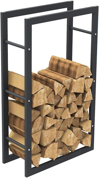 Actual product image Bakaji Holzregal für Kamin oder Ofen (100 x 25 x 60 cm)