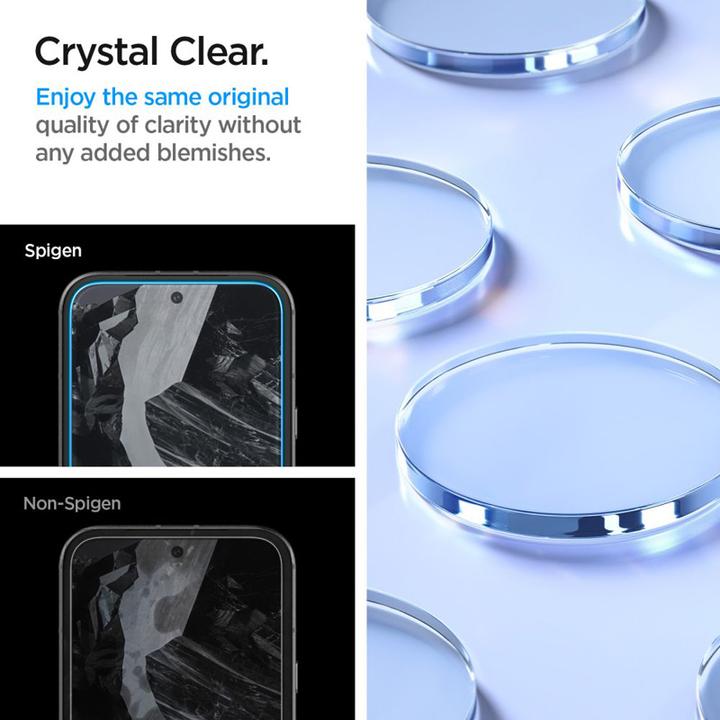 Actual product image Spigen GLAS.tR Align Master Google Pixel 8a Glass Screen Protector 2PCS (2 Piece, Google Pixel 8a)