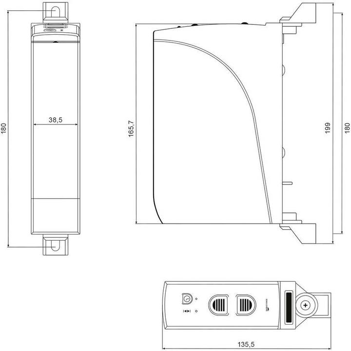 Produktbild Schellenberg 22637 RD35 Elektrischer Gurtwickler 14mm Zugkraft (max.) 12kg Aufbau