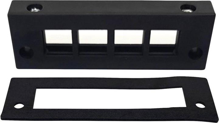 Actual product image Tru Components KEL-E4 Cable entry strip clamp-O max. 16 mm polyamide black 1 pc. (Cable hole, 12 cm)