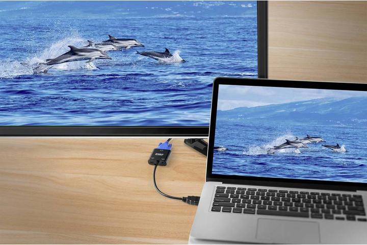 Produktbild SpeaKa Professional SP-10352148 HDMI Adapter(1x (VGA, HDMI, 15 cm)