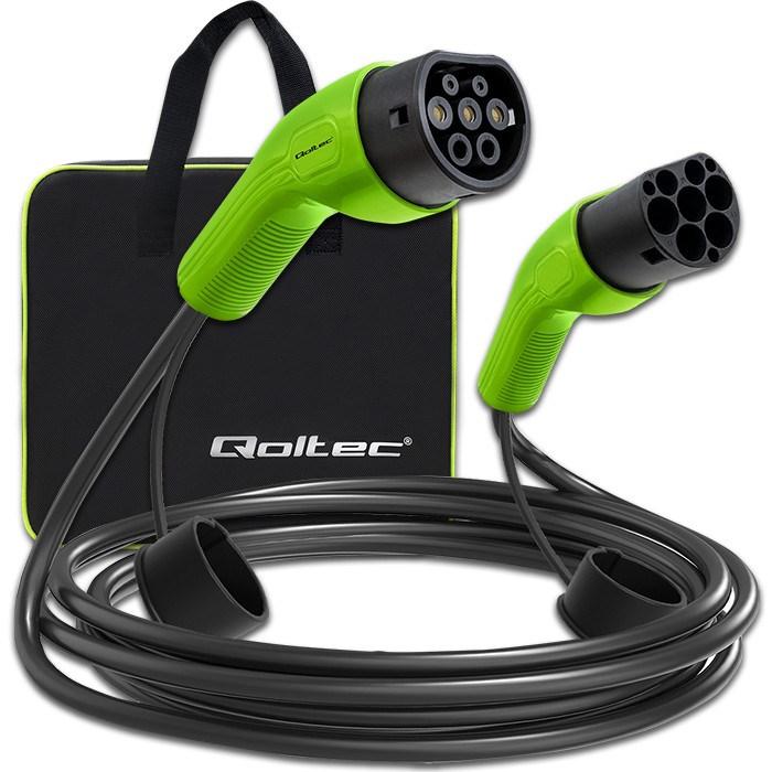 Produktbild Qoltec Kabel EV Typ 2 (7 kW, 32 A, 5 m)