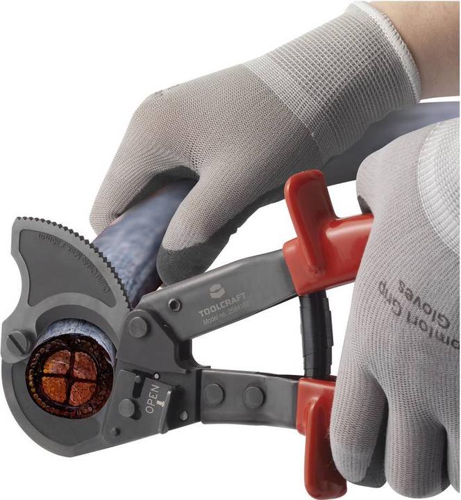 Actual product image Toolcraft TO-7752546 Side cutter 961 mm² (max) Incl. cable cutter (260 mm)