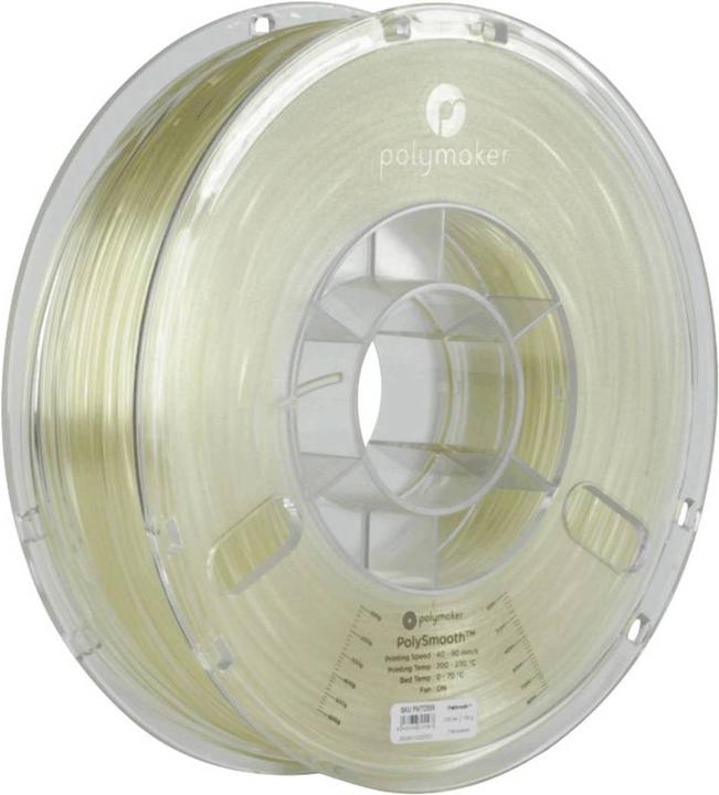 Actual product image Polymaker PJ01011 PolySmooth Filament polishable 1.75 mm 750 g Transparent 1 pc (PVB, 1.75 mm, 750 g, Transparent)