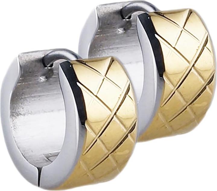 Produktbild Star Piercing Ohrring zum Klappen silber und vergoldet (ohne Messing, Chirurgenstahl 316L)
