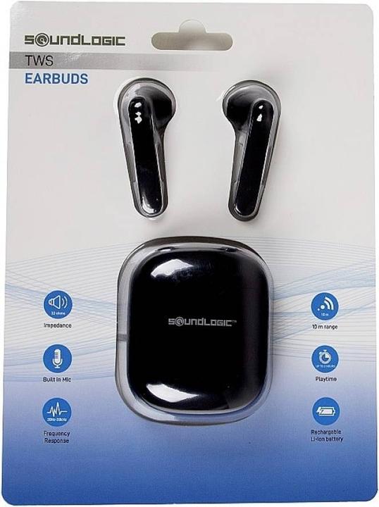 Image du produit Soundlogic TWS Earbuds Écouteurs intra-auriculaires Bluetooth® Noir (Sans fil)