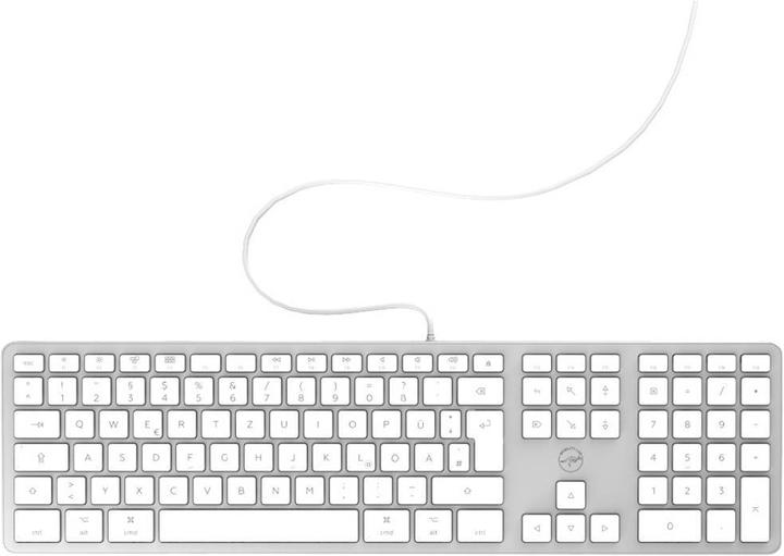 Produktbild Mobility Lab ML311142 USB Tastatur Deutsch, QWERTZ, Mac Silber (DE, Kabelgebunden)