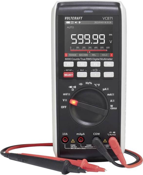 Produktbild Voltcraft VC871 Hand-Multimeter digital CAT III 1000 V, CAT IV 600 V Anzeige ( (CAT III 1000V, CAT IV 600V)