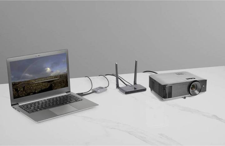 Image du produit SpeaKa Professional SP-WTR-400 Kit de transmission radio HDMI 30 m 2.4 GHz, 5 GHz 19 (30 m, Canal de retour audio (ARC))