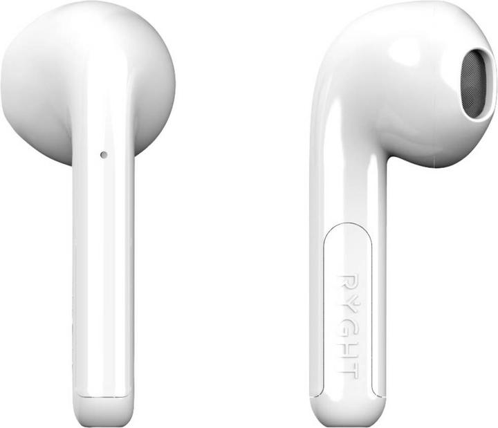Actual product image Ryght WAYS2 In Ear Headset Bluetooth® Stereo White Battery Charge Indicator, Headset, Charging Case (25 h, Wireless)