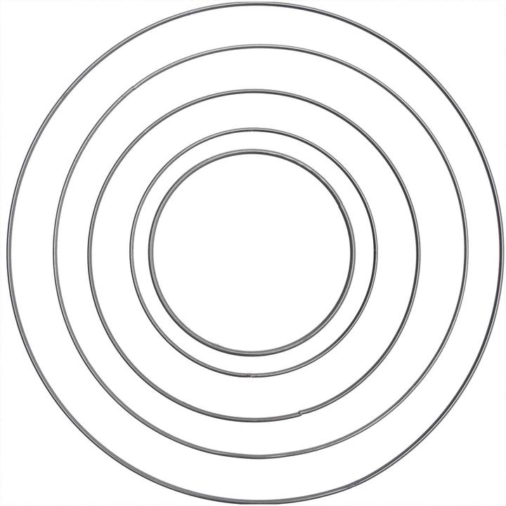Image du produit Rico Design Anneau métallique 30 cm anthracite 1 pièce