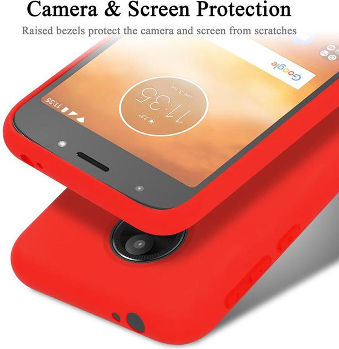 Immagine prodotto Cadorabo Copertura della cassa del silicone liquido TPU (Motorola Moto E5 Play Go)