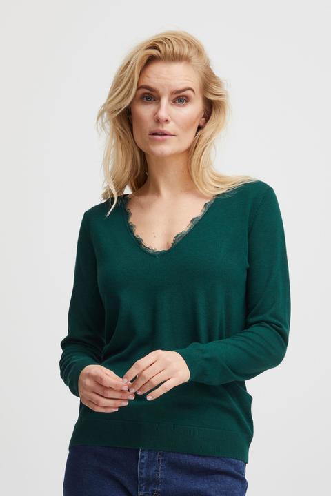 Produktbild Pulz Jeans PZSARA V-Neck Lace Pullover - 50207566 (L)